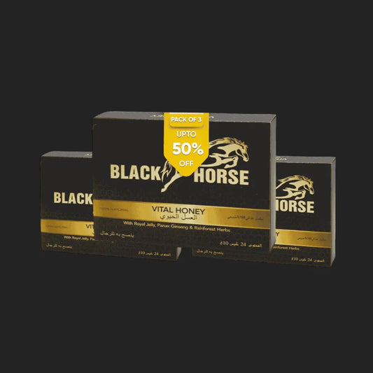 Black Horse Honey Pack of 3