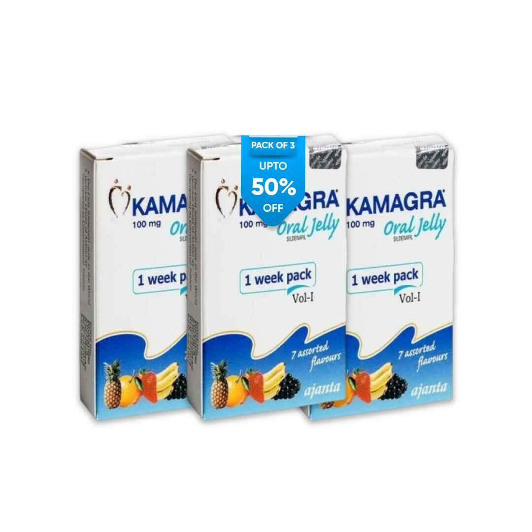 Kamagra Oral jelly pack of 3 get Discount