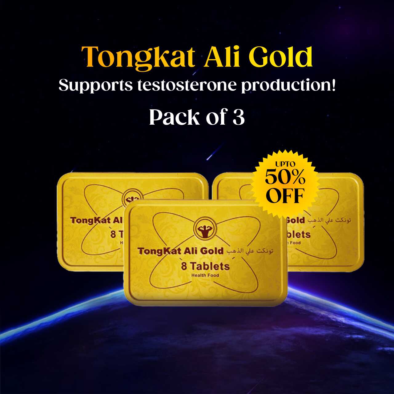 TongKat Ali gold pack of 3 Discount